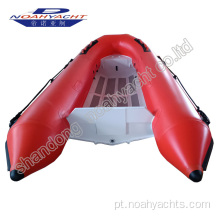 Pequeno barco Hypalon Rib Hypalon com motor